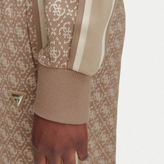 Guess Γυναικεία ζακέτα 4G Allover Jacquard Full Zip Jacket